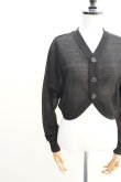 画像5: Cristaseya　 20VD-SK-BK　 SILK CARDIGAN　 col.BLACK (5)