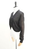 画像6: Cristaseya　 20VD-SK-BK　 SILK CARDIGAN　 col.BLACK (6)