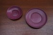 画像3: Cristaseya　 27VD-NW　 SET OF 2 HANDTURNED MEDIUM PLATES　 col.BEET RED (3)