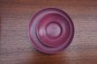 画像2: Cristaseya　 27VD-NW　 SET OF 2 HANDTURNED MEDIUM PLATES　 col.BEET RED (2)