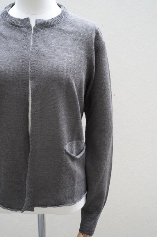 画像3: eleven 2nd   Silk Plating Linen Cardigan  col.Grey