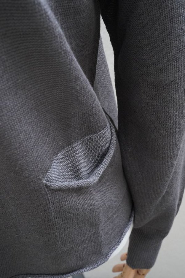 画像4: eleven 2nd   Silk Plating Linen Cardigan  col.Grey