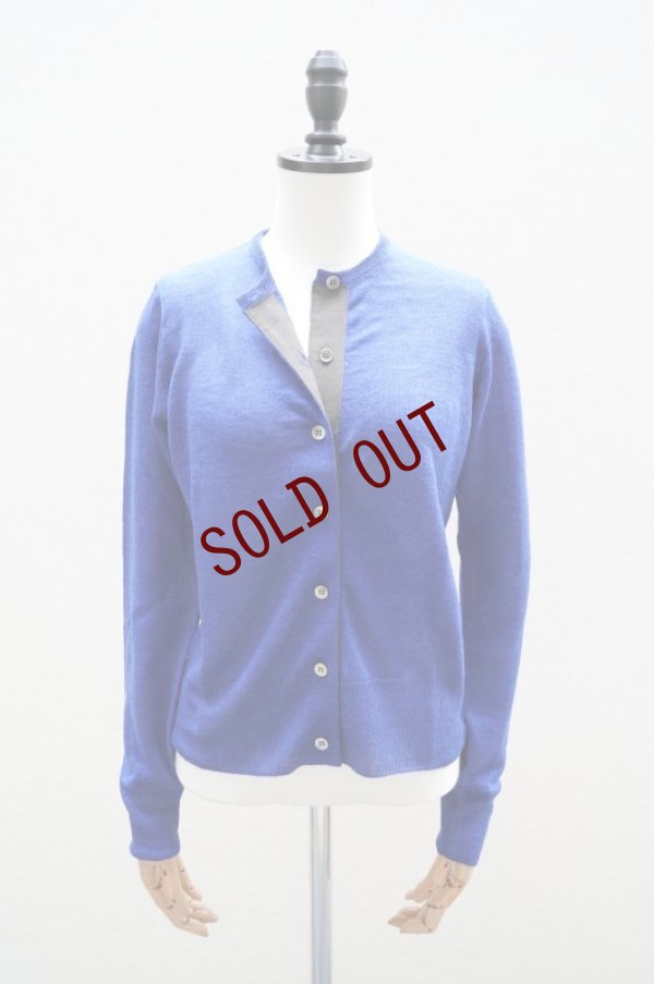 画像1: eleven 2nd   Fine Linen Button Cardigan  col.Ink Blue