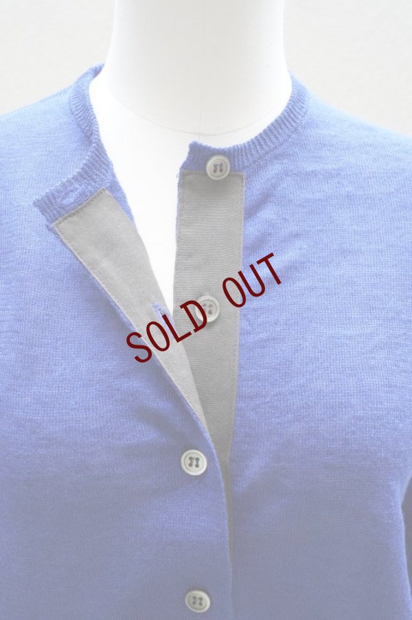 画像2: eleven 2nd   Fine Linen Button Cardigan  col.Ink Blue