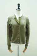 eleven 2nd   Fine Linen Button Cardigan  col.Moss Olive