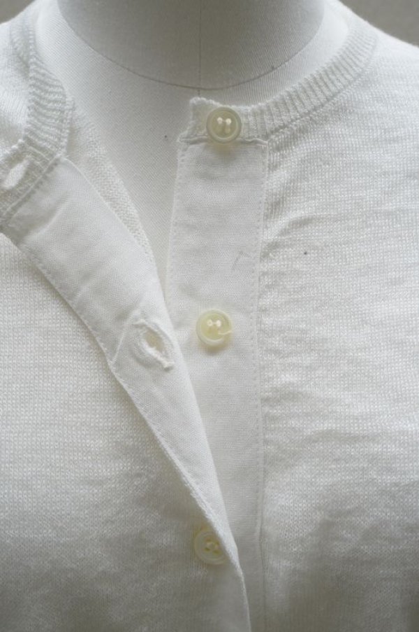 画像3: eleven 2nd   Fine Linen Button Cardigan  col.White
