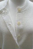 画像4: eleven 2nd   Linen Cotton Moss Stitchs  col.White