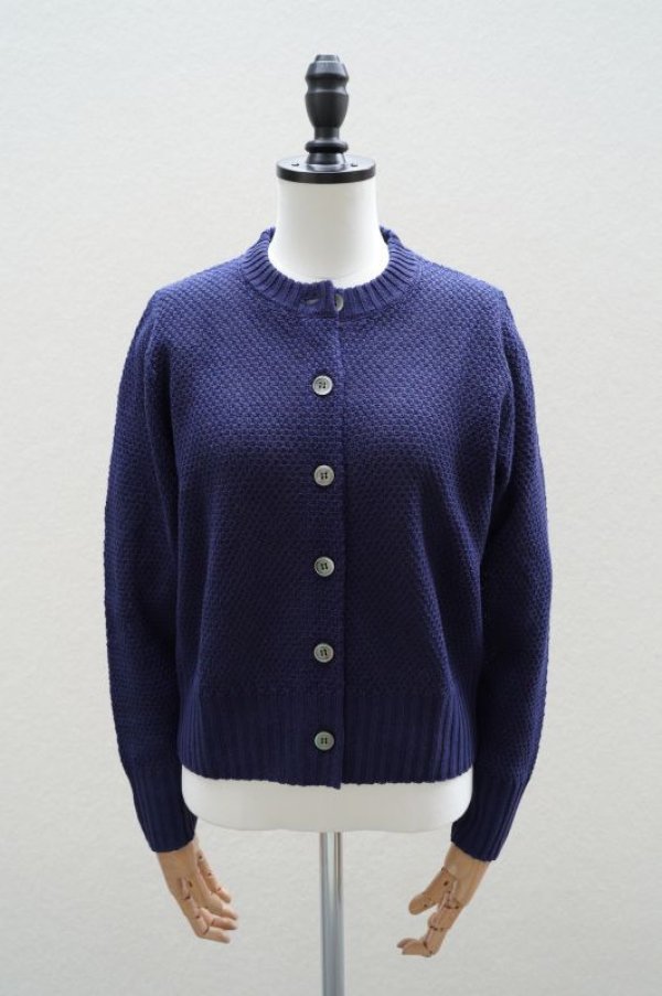 画像3: eleven 2nd   Linen Cotton Moss Stitchs  col.Navy