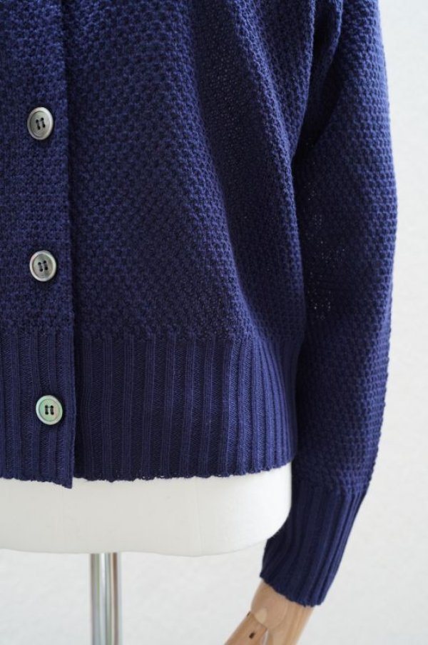 画像5: eleven 2nd   Linen Cotton Moss Stitchs  col.Navy