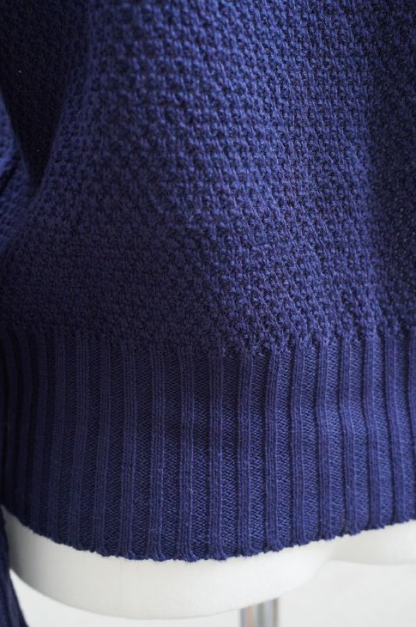 画像8: eleven 2nd   Linen Cotton Moss Stitchs  col.Navy