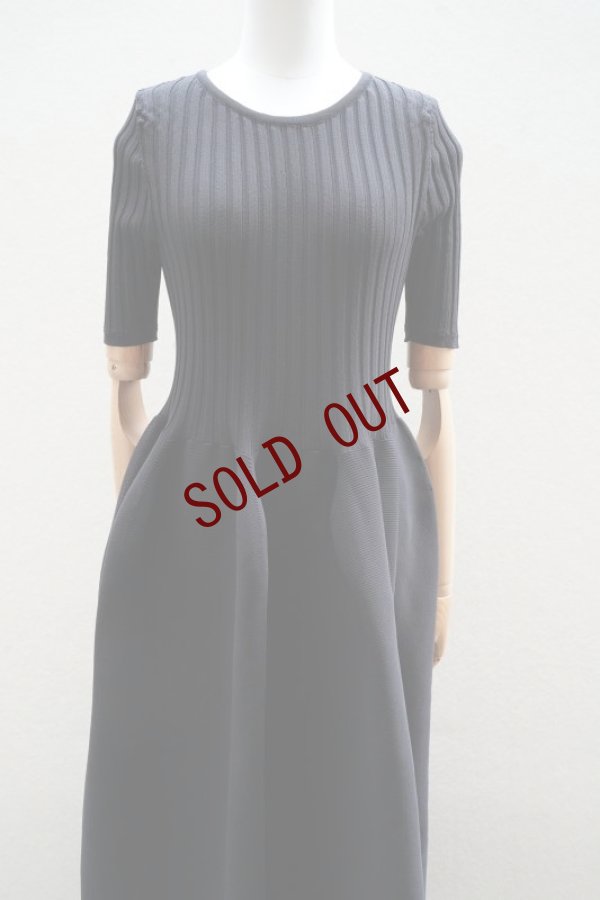 画像1: CFCL　 POTTERY SHORT SLEEVE DRESS　 col.BLACK