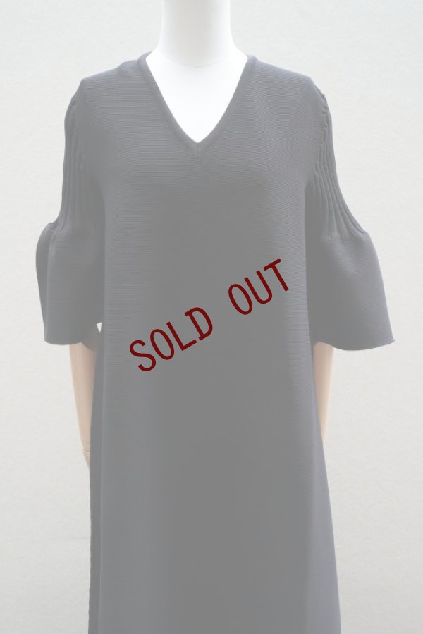 画像1: -50%  CFCL　 POTTERY SHORT BELL SLEEVE FLARE DRESS　 col.BLACK