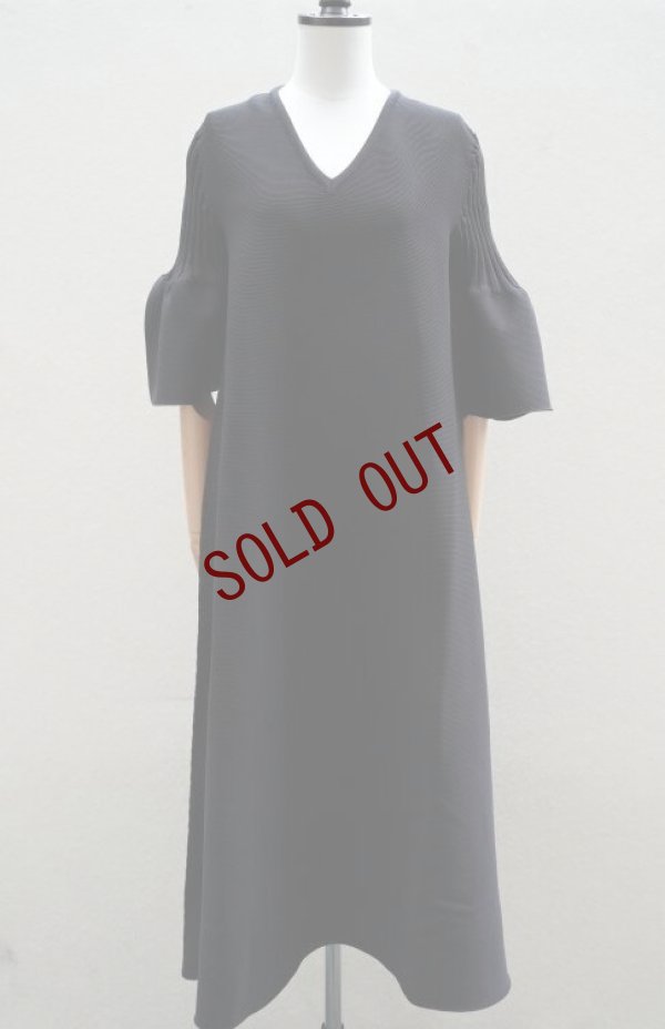 画像2: -50%  CFCL　 POTTERY SHORT BELL SLEEVE FLARE DRESS　 col.BLACK