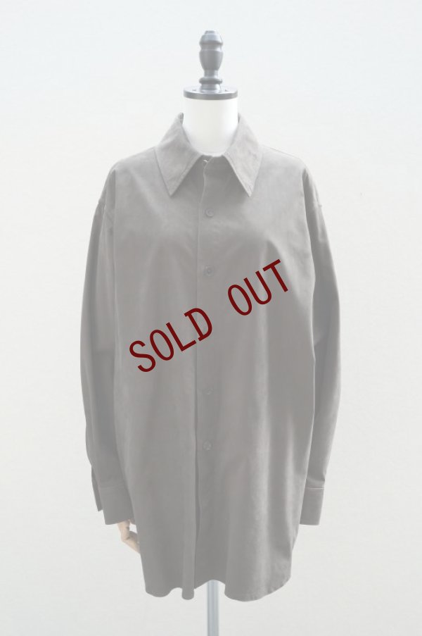 画像12: -50% AURALEE  CALF NUBUCK SHIRT  col. DARK BROWN