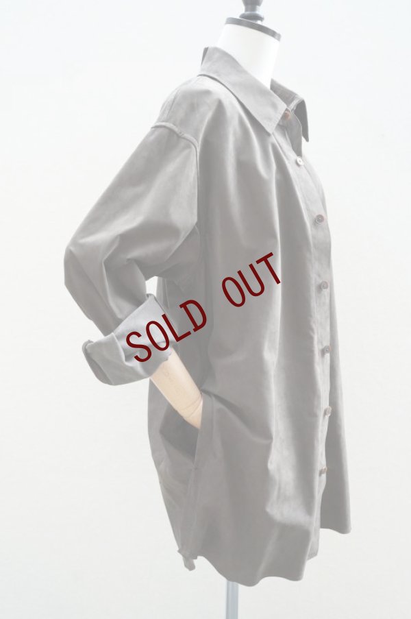 画像3: -50% AURALEE  CALF NUBUCK SHIRT  col. DARK BROWN