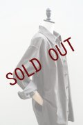 -50% AURALEE　 CALF NUBUCK SHIRT　 col. DARK BROWN