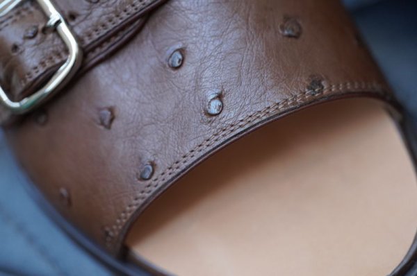 画像4: F.lli Giacometti (レディース)　 ダブルモンクストラップサンダル　 col.TABAC