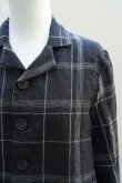 画像2: toogood　 THE PHOTOGRAPHER JACKET - WINDW CHECK LINEN　 col.FLINT/RAW (2)