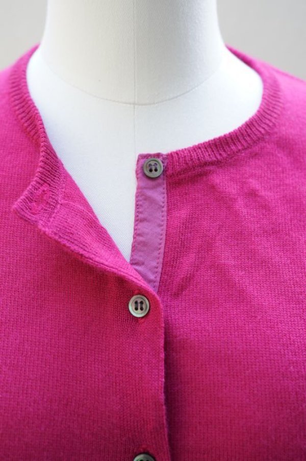 画像3: eleven 2nd　 Fine Silk Button Cardigan　 col.Berry