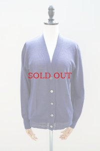 eleven 2nd　 Fine Linen Silk V-neck Cardigan　 col.Dk.purple