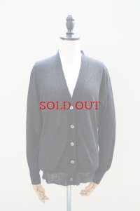 eleven 2nd  "Fine Linen Silk V-neck Cardigan" col.Black