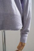 画像4: eleven 2nd  "Fine Linen Silk V-neck Jumper" col.Mist Blue (4)