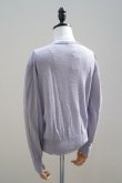 画像6: eleven 2nd  "Fine Linen Silk V-neck Jumper" col.Mist Blue (6)