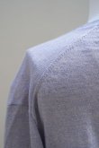 画像7: eleven 2nd  "Fine Linen Silk V-neck Jumper" col.Mist Blue (7)