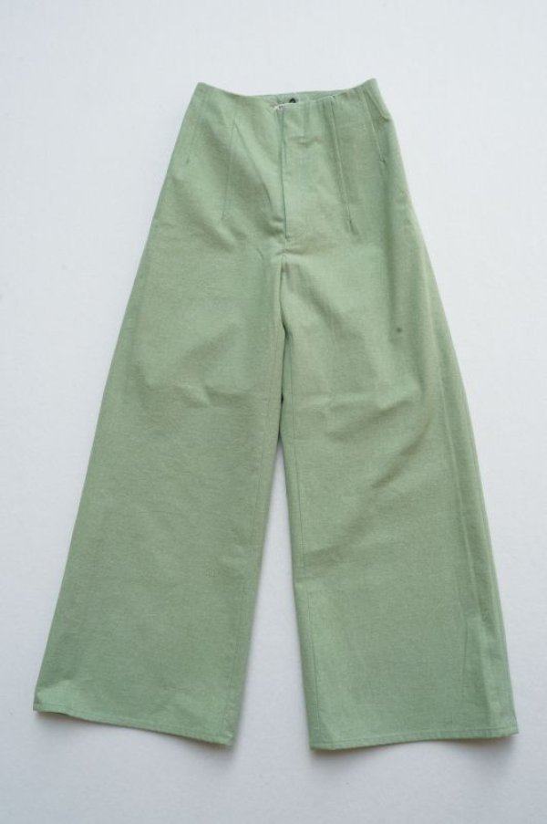 画像4: -50%  AURALEE  WASHED HARD TWIST CANVAS PANTS  col.GREEN