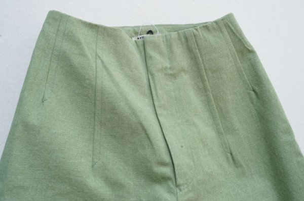 画像6: -50%  AURALEE  WASHED HARD TWIST CANVAS PANTS  col.GREEN