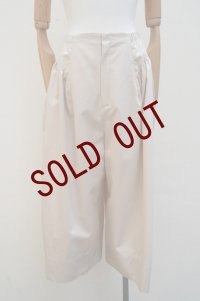 10 HANDCRAFTED MODERN　 SIDE GATHER CULOTTE　 col. PINK BEIGE
