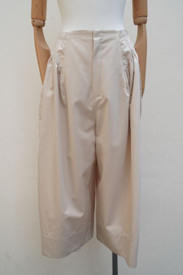 画像1: 10 HANDCRAFTED MODERN　 SIDE GATHER CULOTTE　 col. PINK BEIGE