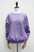 画像1:  AURALEE　<br />ELASTIC HIGH GAUGE SWEAT P/O　<br />col. PURPLE (1)