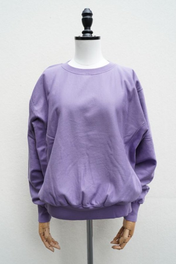 画像1:  AURALEE　 ELASTIC HIGH GAUGE SWEAT P/O　 col. PURPLE