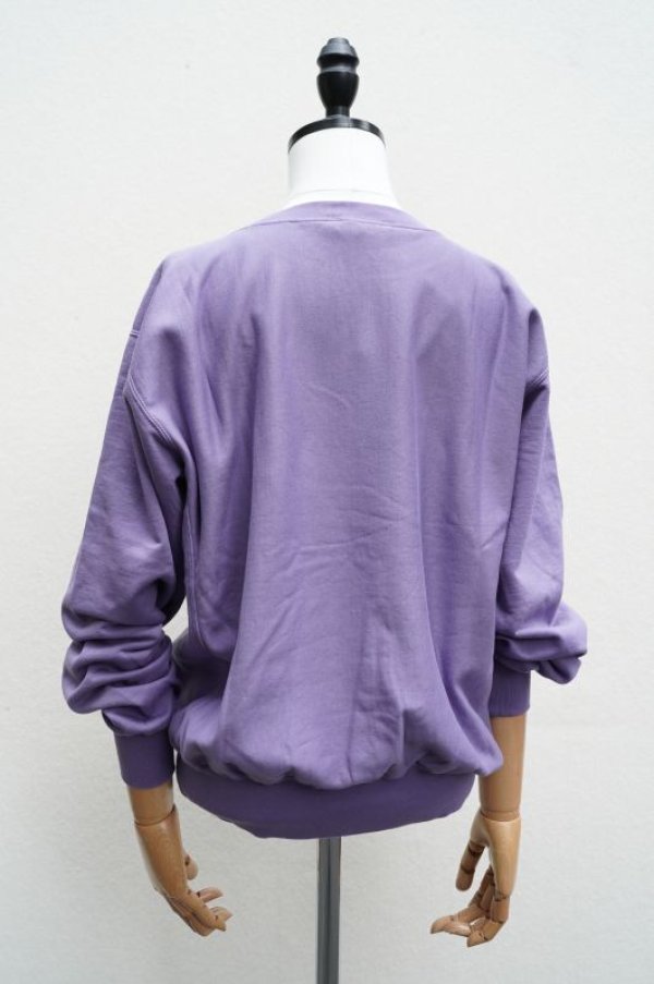 AURALEE ELASTIC HIGH GAUGE SWEAT P/O col. PURPLE - rollot AURALEE ELASTIC HIGH GAUGE SWEAT P/O col. PURPLE - rollot