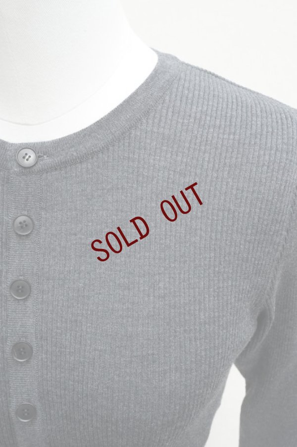 画像3: -50% AURALEE　 SUPPER FINE WOOL HIGH GAUGE RIB KNIT SHORT CARDIGAN　 col. TOP CHARCOAL