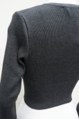画像7: -50% AURALEE　 SUPPER FINE WOOL HIGH GAUGE RIB KNIT SHORT CARDIGAN　 col. TOP CHARCOAL