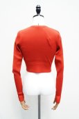 画像6: -50%  AURALEE　 SUPPER FINE WOOL HIGH GAUGE RIB KNIT SHORT CARDIGAN　 col. RED