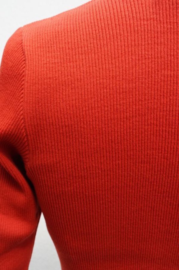 画像7: -50%  AURALEE　 SUPPER FINE WOOL HIGH GAUGE RIB KNIT SHORT CARDIGAN　 col. RED