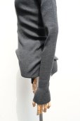 画像5:  AURALEE　<br />SUPPER FINE WOOL HIGH GAUGE RIB KNIT TURTLE　<br />col. TOP CHARCOAL (5)