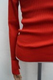 画像3:  AURALEE　 SUPPER FINE WOOL HIGH GAUGE RIB KNIT TURTLE　 col. RED (3)