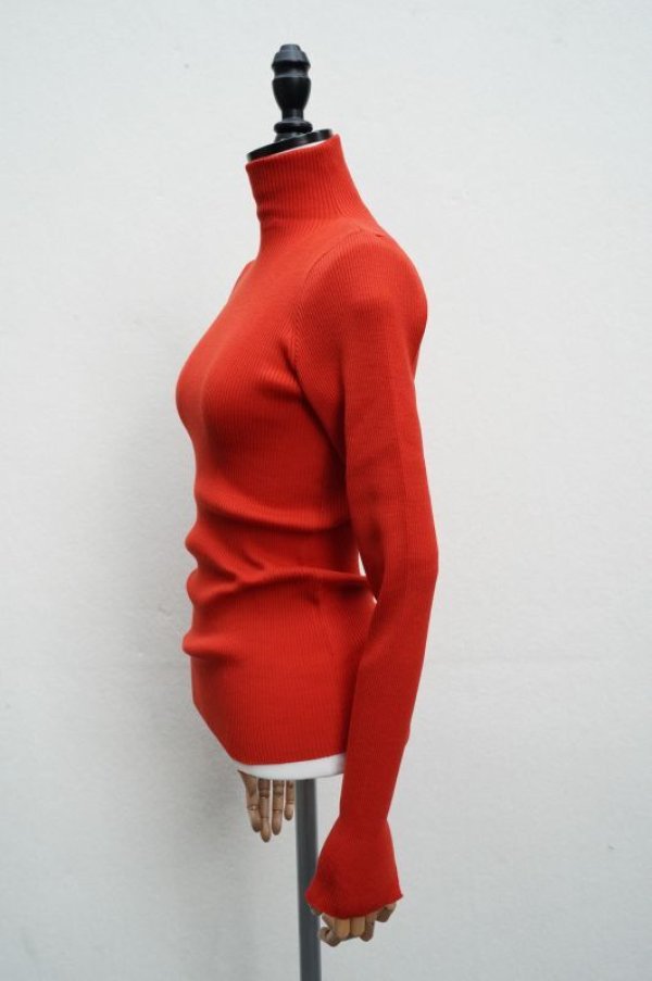 画像5:  AURALEE　 SUPPER FINE WOOL HIGH GAUGE RIB KNIT TURTLE　 col. RED