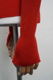 画像6:  AURALEE　 SUPPER FINE WOOL HIGH GAUGE RIB KNIT TURTLE　 col. RED (6)