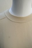 画像2:  AURALEE　 ELASTIC HIGH GAUGE SWEAT HALF SLEEVE P/O　 col. LIGHT BEIGE (2)