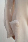 画像3:  AURALEE　 WOOL RECYCLE POLYESTER LENO SHEER JACKET　 col. IVORY (3)