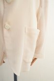 画像4:  AURALEE　 WOOL RECYCLE POLYESTER LENO SHEER JACKET　 col. IVORY (4)