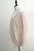 画像5:  AURALEE　 WOOL RECYCLE POLYESTER LENO SHEER JACKET　 col. IVORY (5)