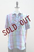 BOWTE　 LINEN MADRAS CHECK DRESS SHIRT　 col.BLUE CHECK