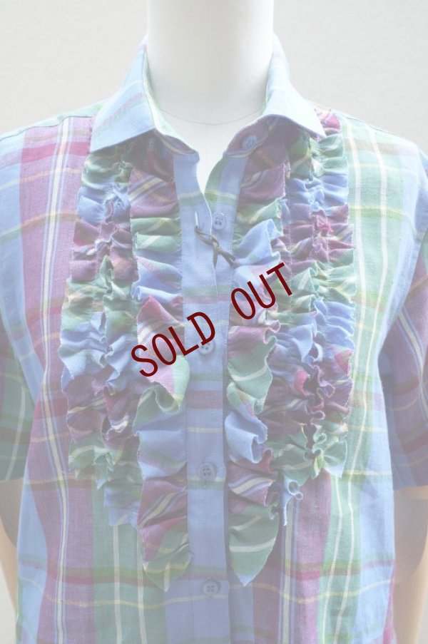 画像2: BOWTE　 LINEN MADRAS CHECK DRESS SHIRT　 col.BLUE CHECK