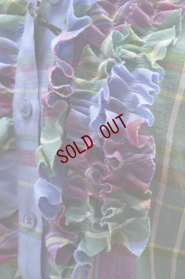 画像7: BOWTE　 LINEN MADRAS CHECK DRESS SHIRT　 col.BLUE CHECK